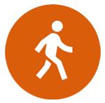 Icon of person walking