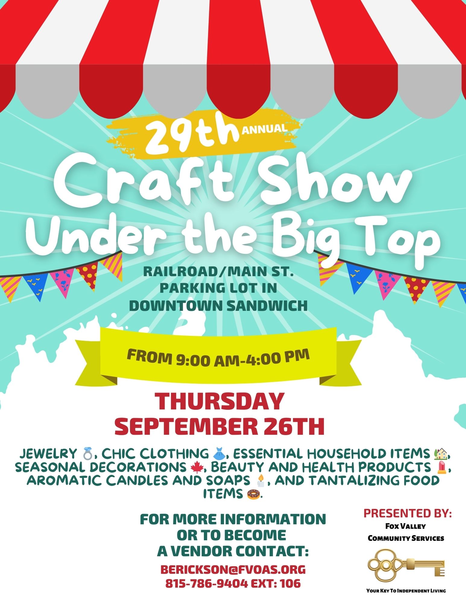 Craft Show Under the Big Top Fox Valley Community Services